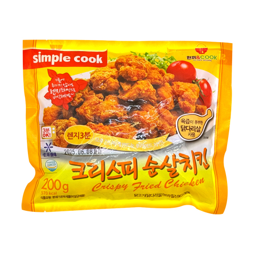 (냉동)한끼앤쿡 크리스피순살치킨200g