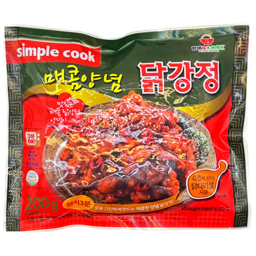 (냉동)한끼앤쿡 매콤양념 치킨(200g*10)