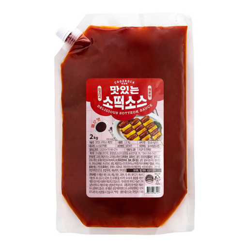 맛있는소떡소스매운맛2Kg(쿠즈락) 고추장소스에서  제품명변경