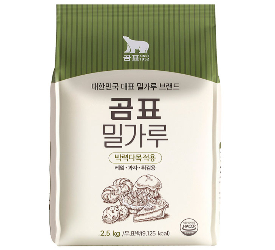 밀가루중력분(2.5kg*1)