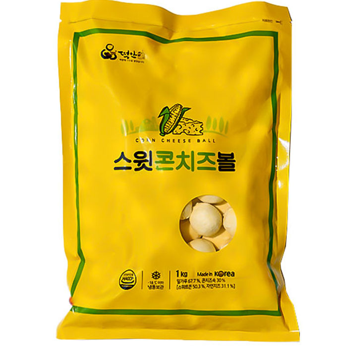 (냉동)옥수수콘치즈볼(1kg*1)한끼앤쿡