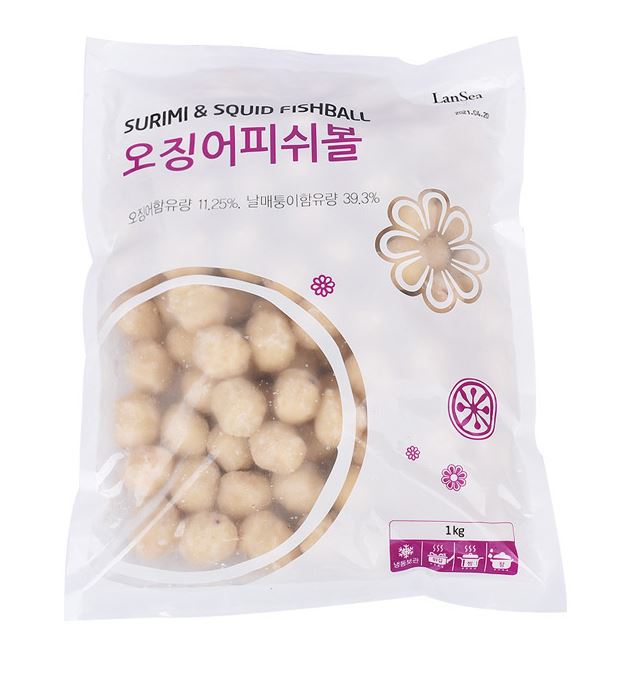 (냉동)오징어피쉬볼1Kg(랜시)