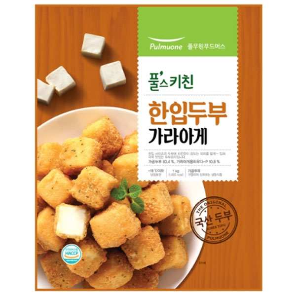 (냉동)한입두부가라아게1kg(풀무원)